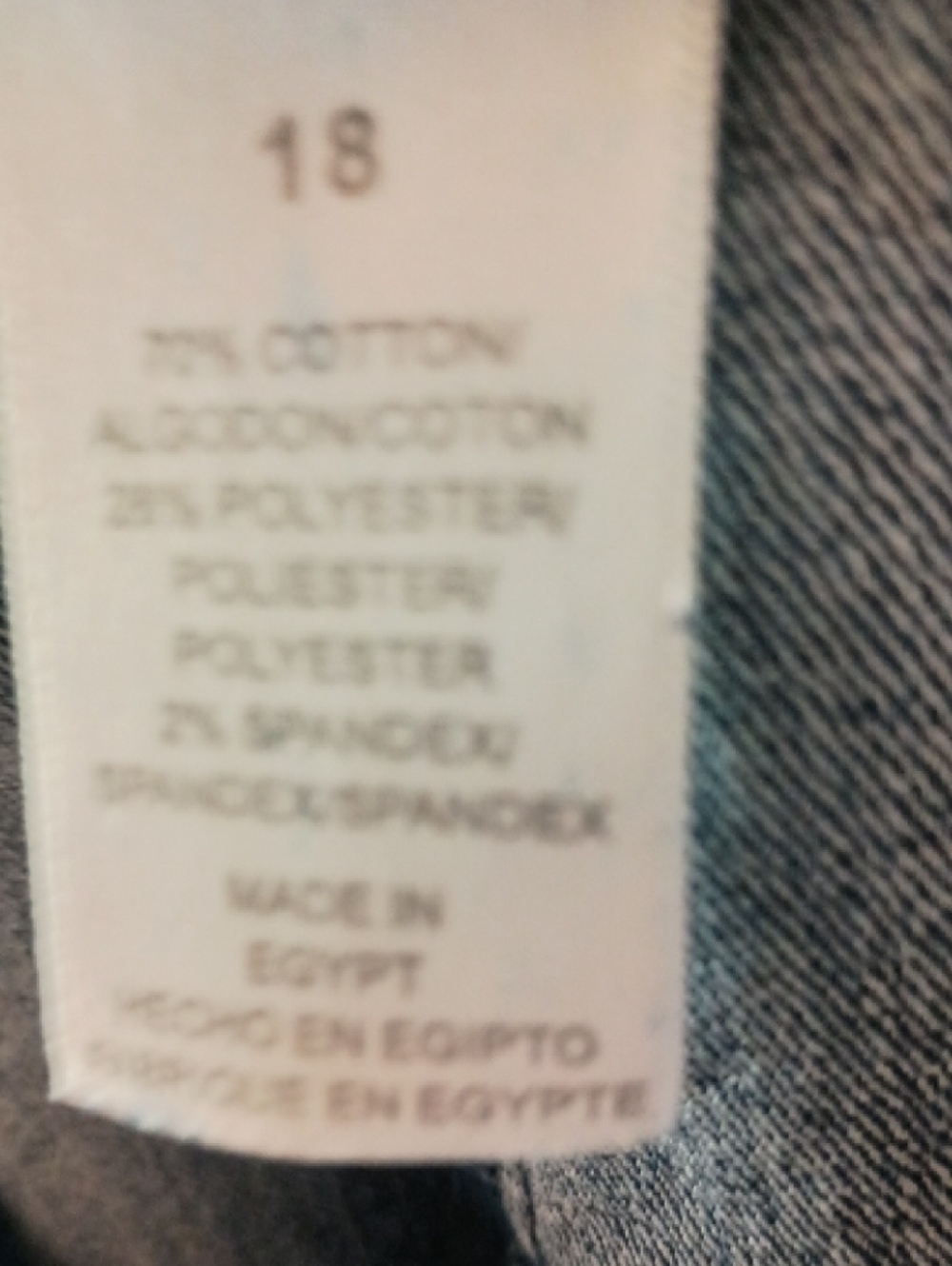 Alfred Dunner Dark Blue Stretch Denim Pants, Sz 18 NWOT - Picture 4 of 5